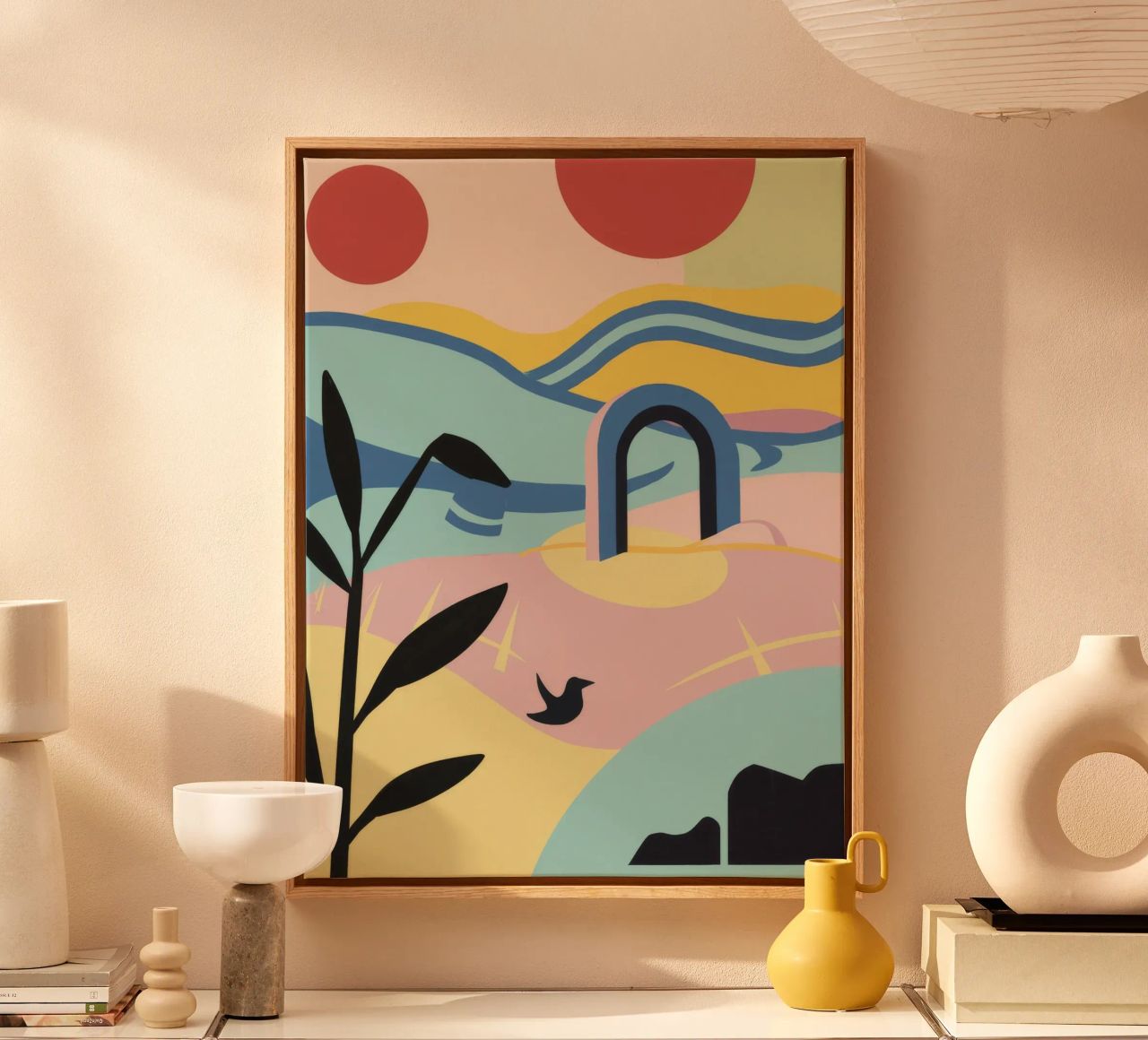 Abstract Coastal Forms canvas by Chroma Haven