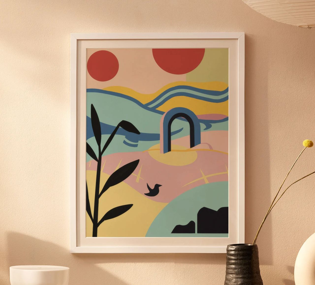 Abstract Coastal Forms poster by Chroma Haven