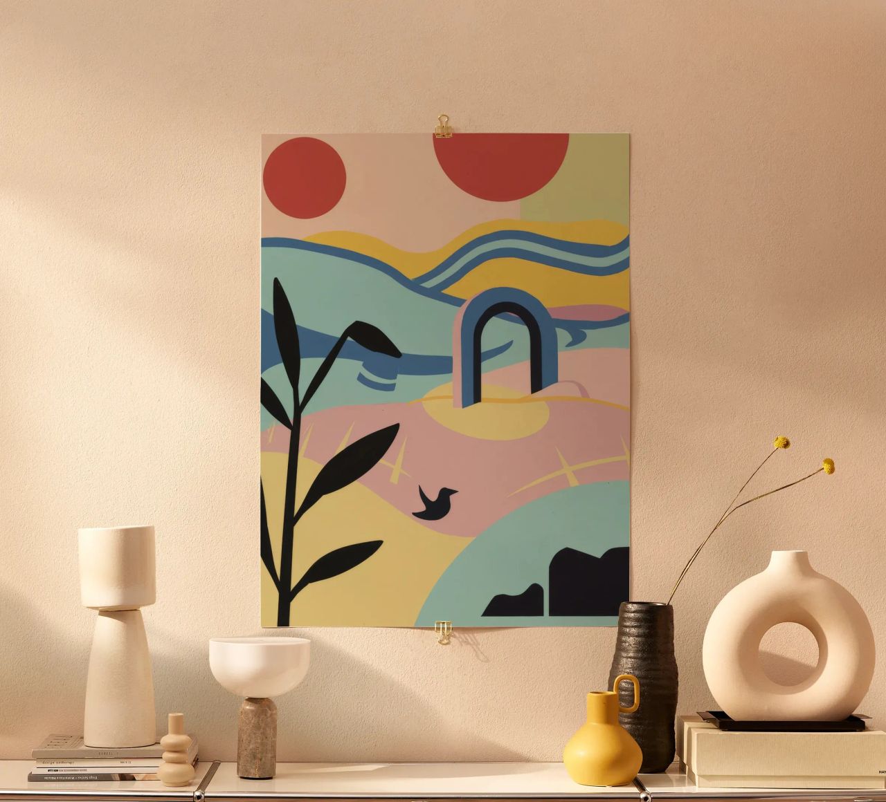 Abstract Coastal Forms poster by Chroma Haven