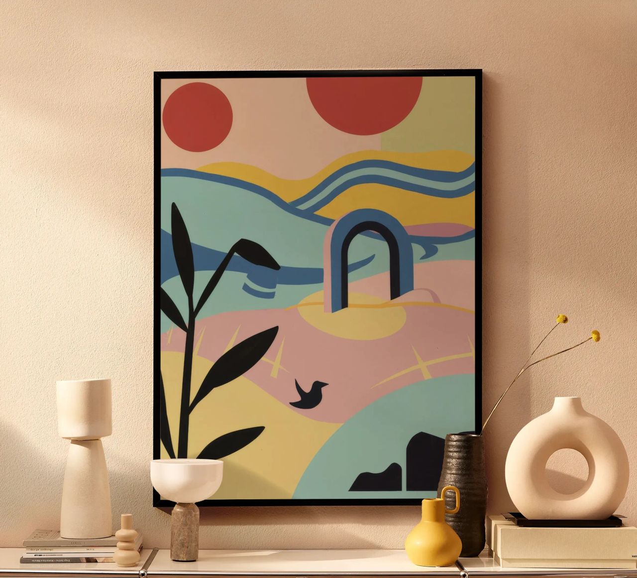 Abstract Coastal Forms poster by Chroma Haven