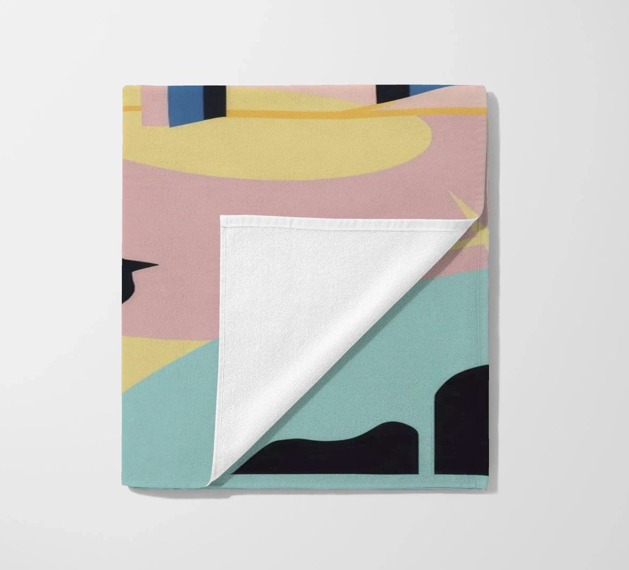 Abstract Coastal Forms beach towel by Chroma Haven