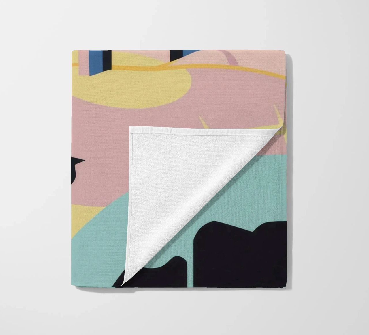Abstract Coastal Forms beach towel by Chroma Haven