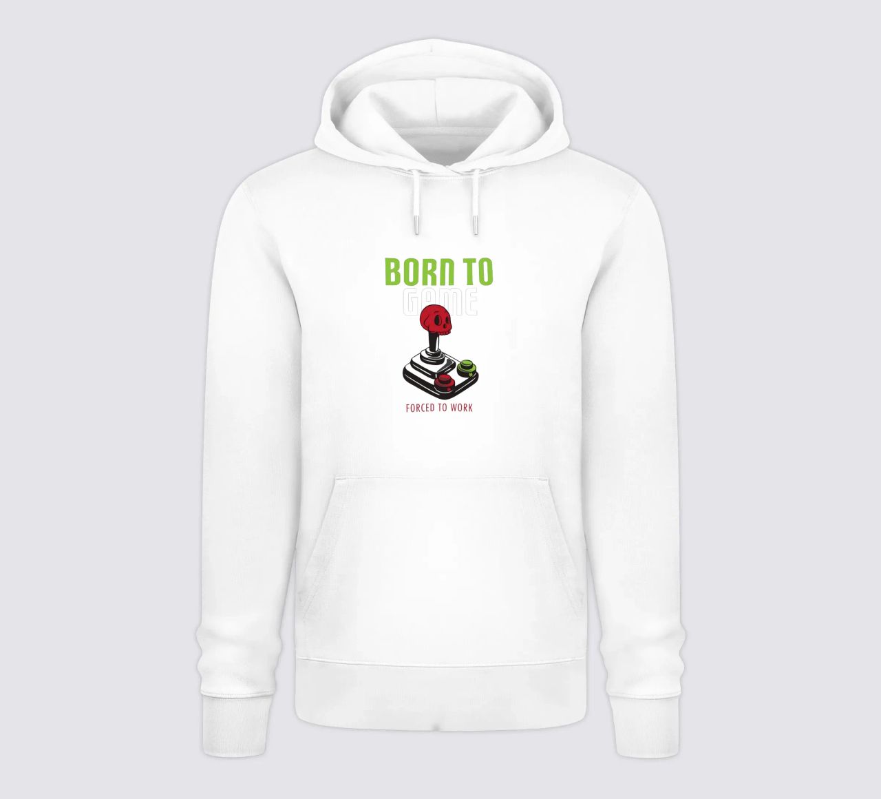 BORN TO GAME FORCED TO WORK felpa con cappuccio da edsonramosart