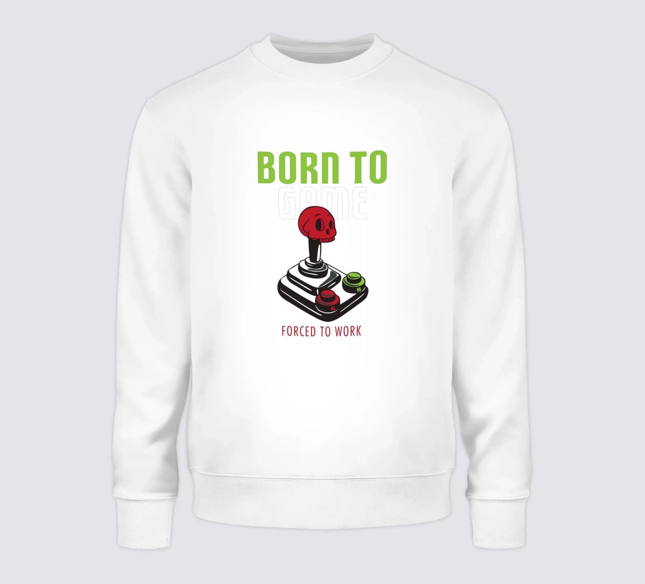 BORN TO GAME FORCED TO WORK felpa da edsonramosart