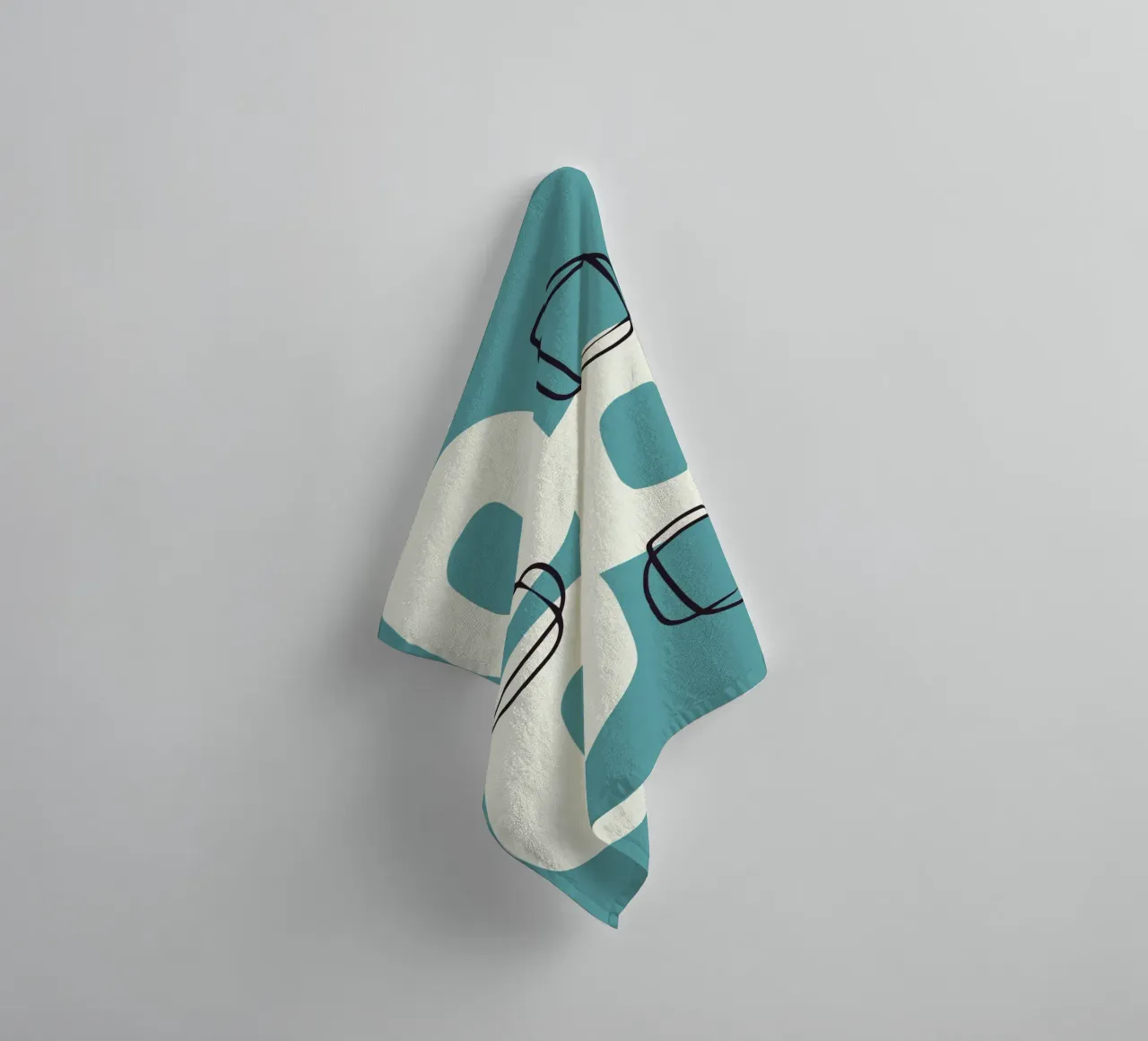 Nursery organic loop towel by Little Dean