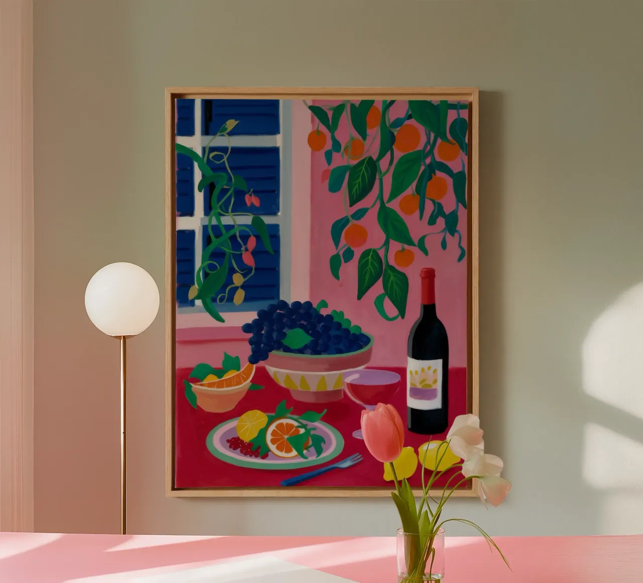 Nocturne Citrus Stillness canvas by Chroma Haven