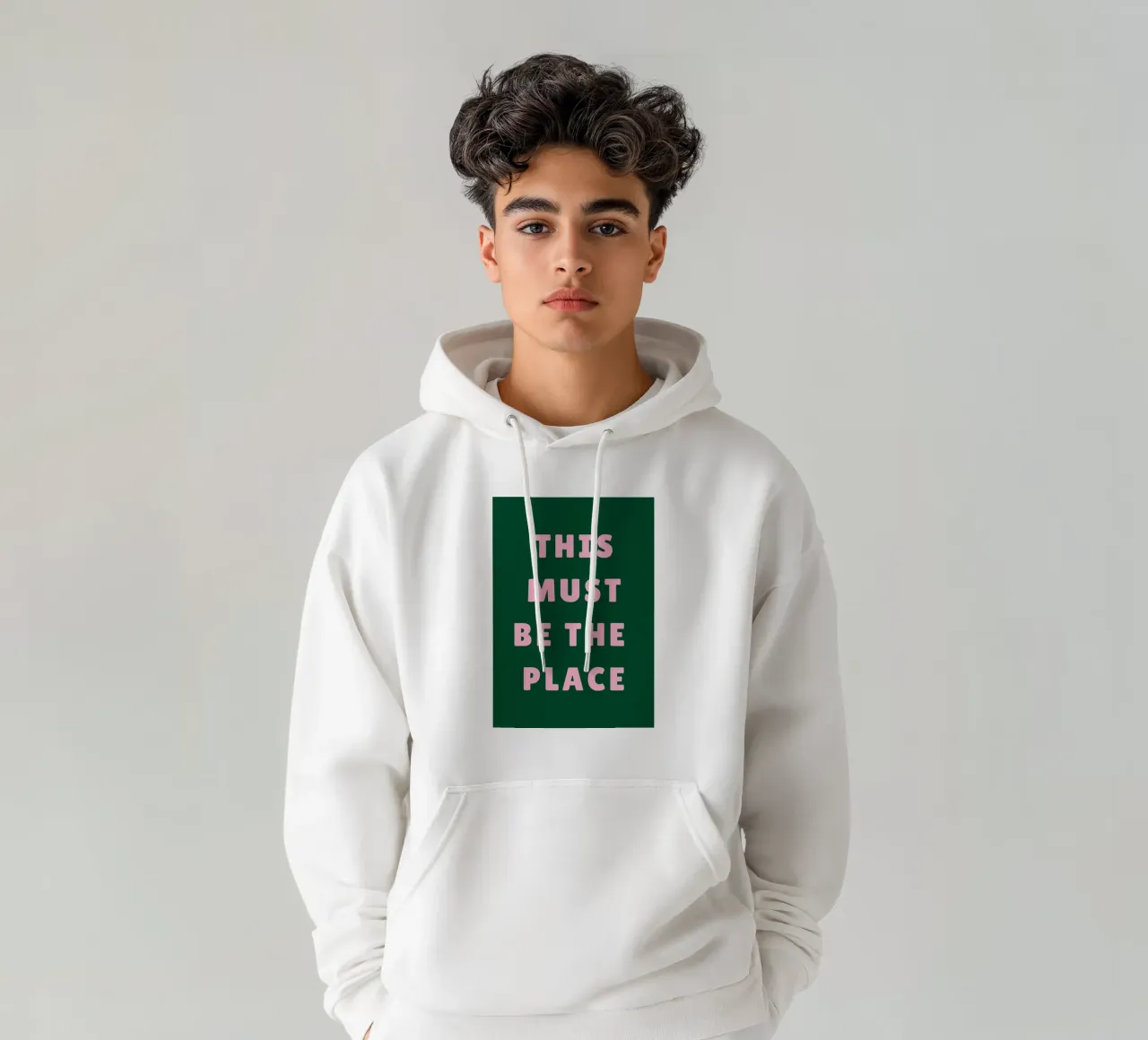 Questo deve essere il posto giusto felpa con cappuccio da pdigitalprints