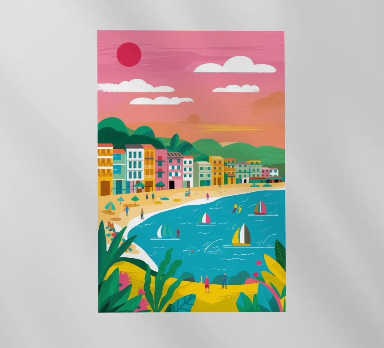 Barche a vela Sunny Seaside pellicola backlit da Chroma Haven