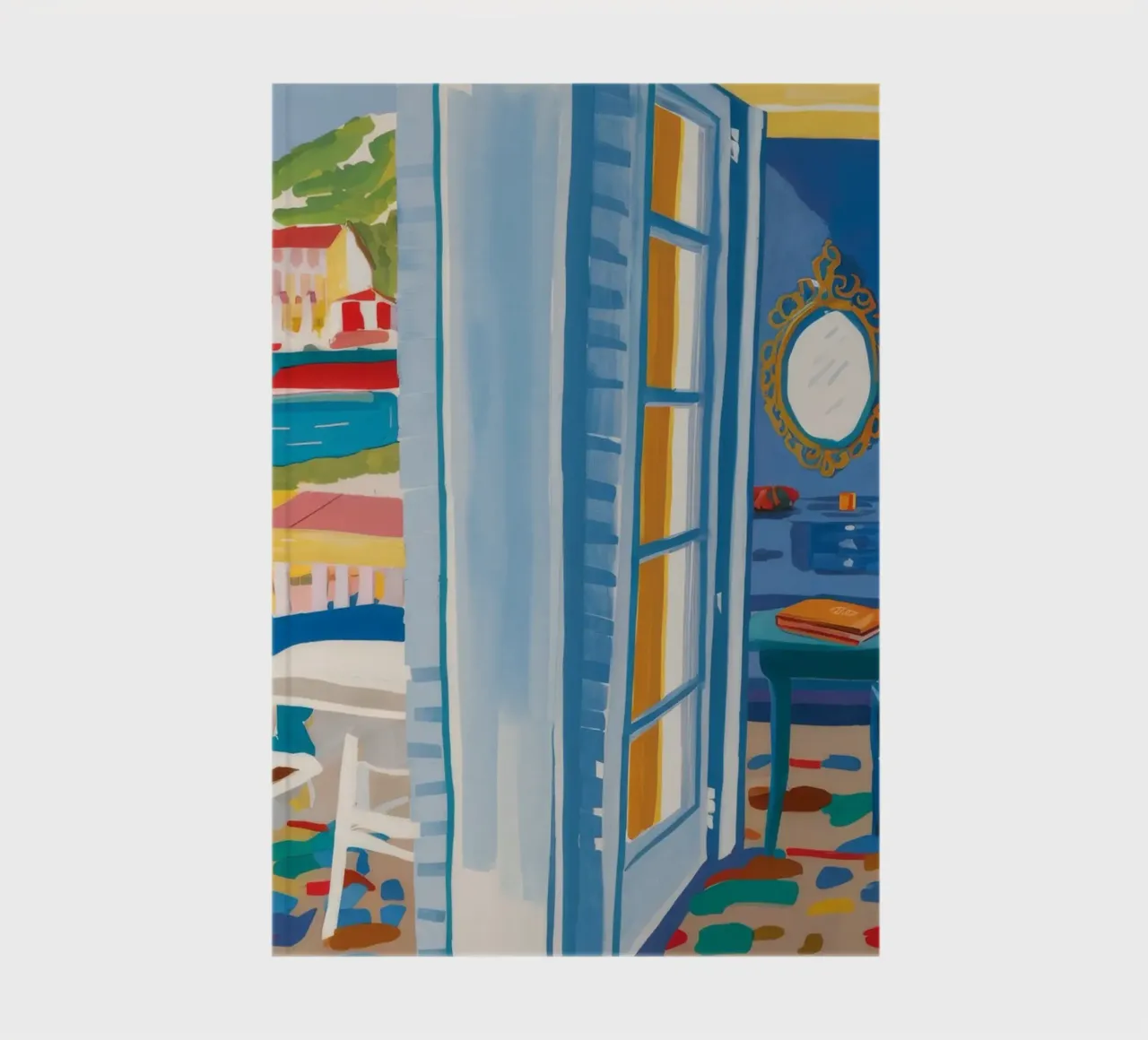 Intrigue de la porte bleue carnet de notes de Chroma Haven