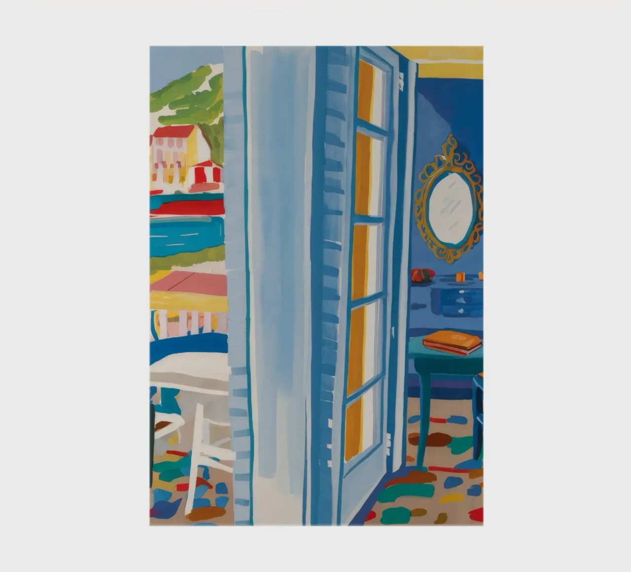 Intrigue de la porte bleue carnet de notes de Chroma Haven