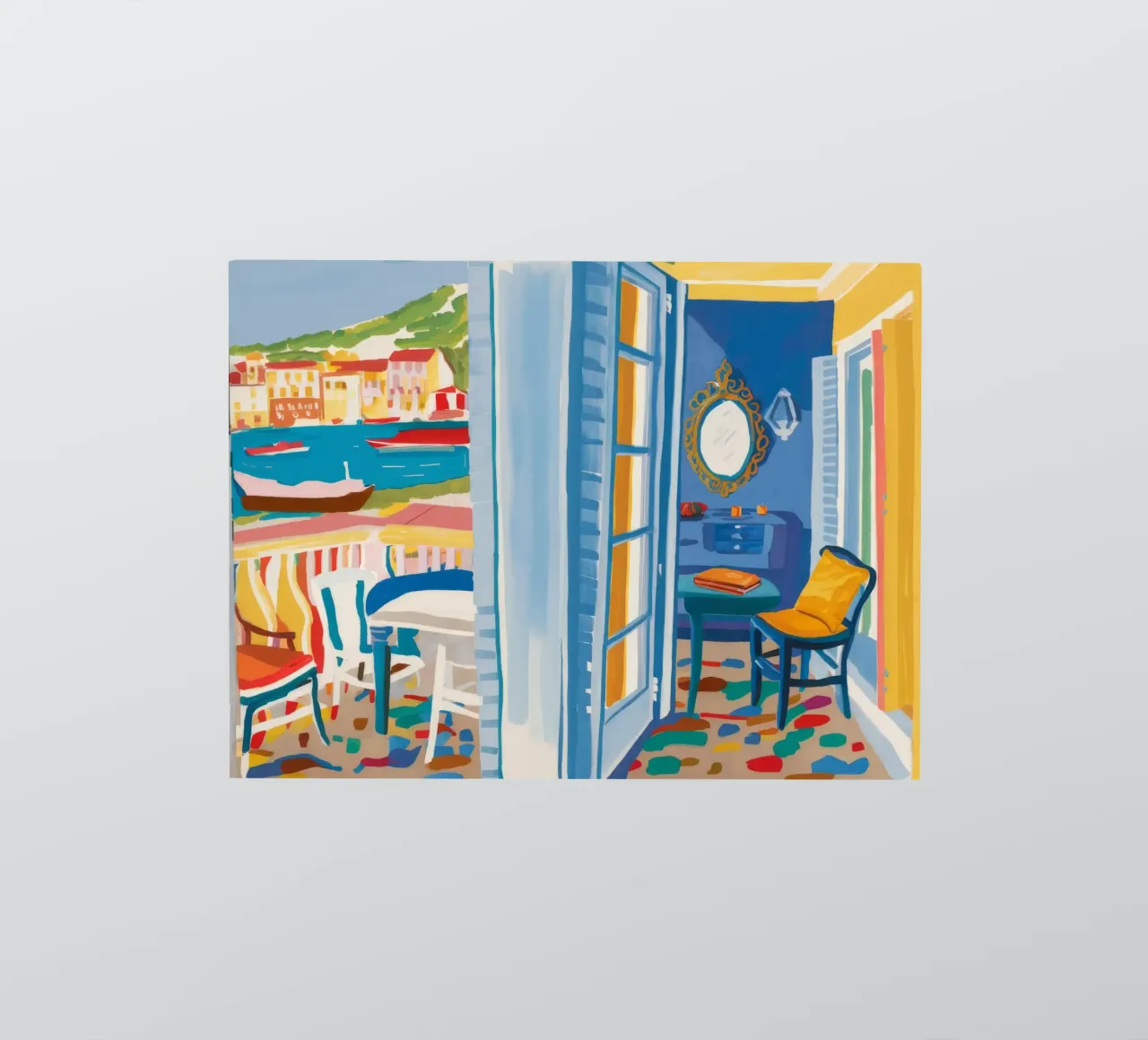 Blue Doorway Intrigue sticker by Chroma Haven