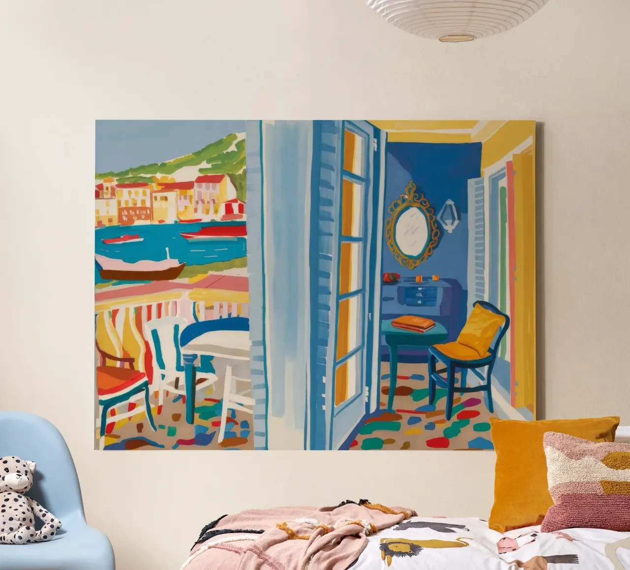 Blue Doorway Intrigue canvas by Chroma Haven