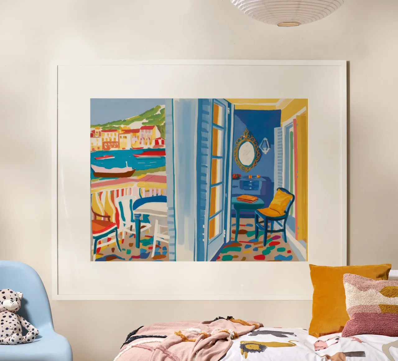 Intrigo di porte blu poster da Chroma Haven