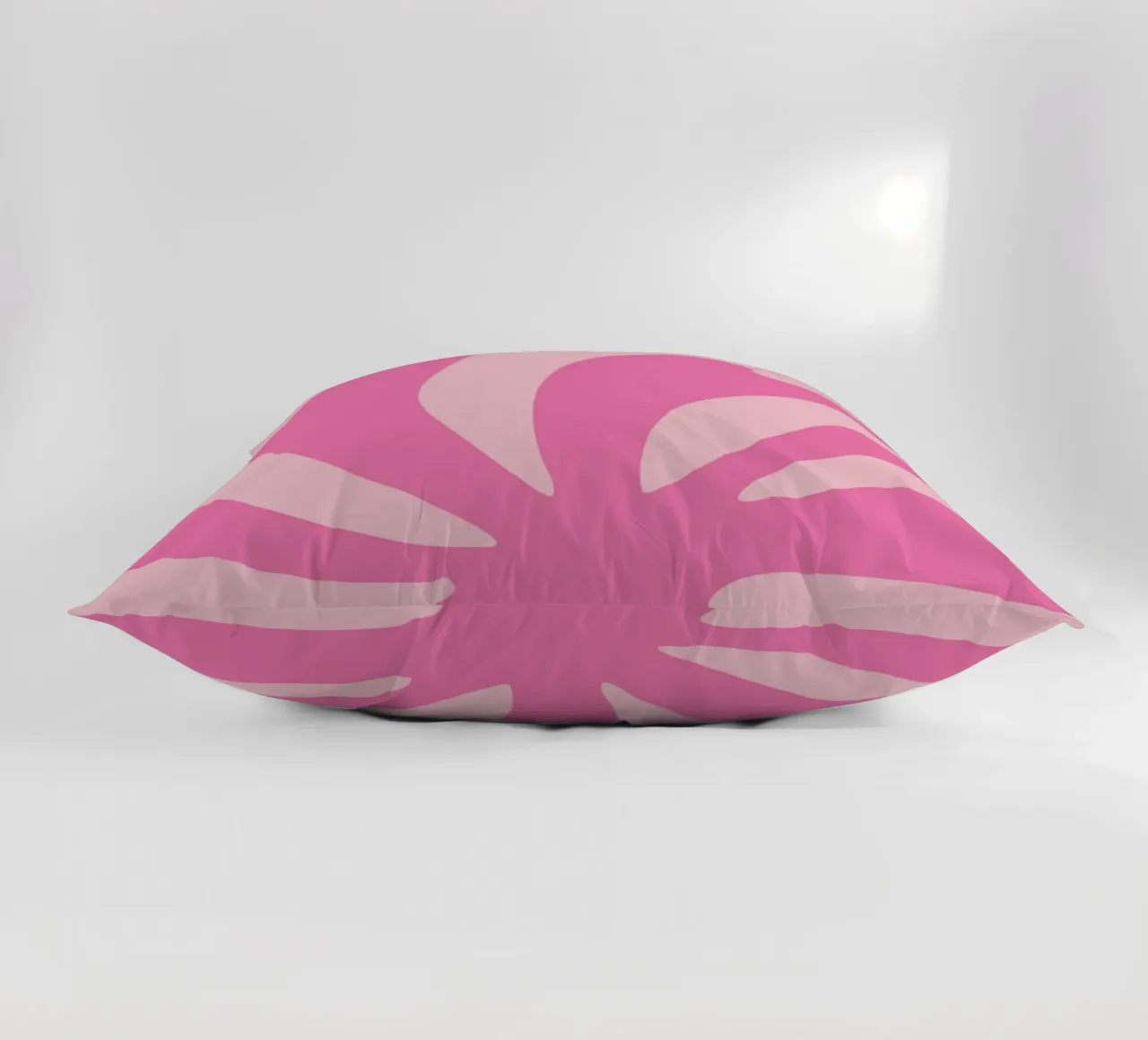 Mostra di design astratto botanico rosa di ispirazione matissiana cuscino da pdigitalprints