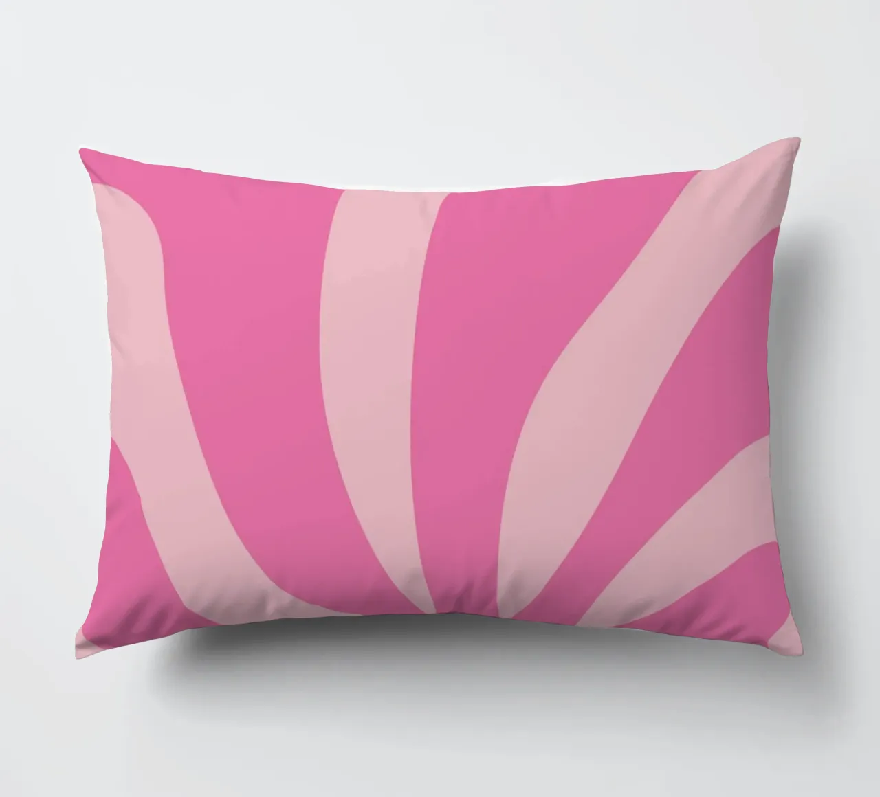 Mostra di design astratto botanico rosa di ispirazione matissiana cuscino da pdigitalprints