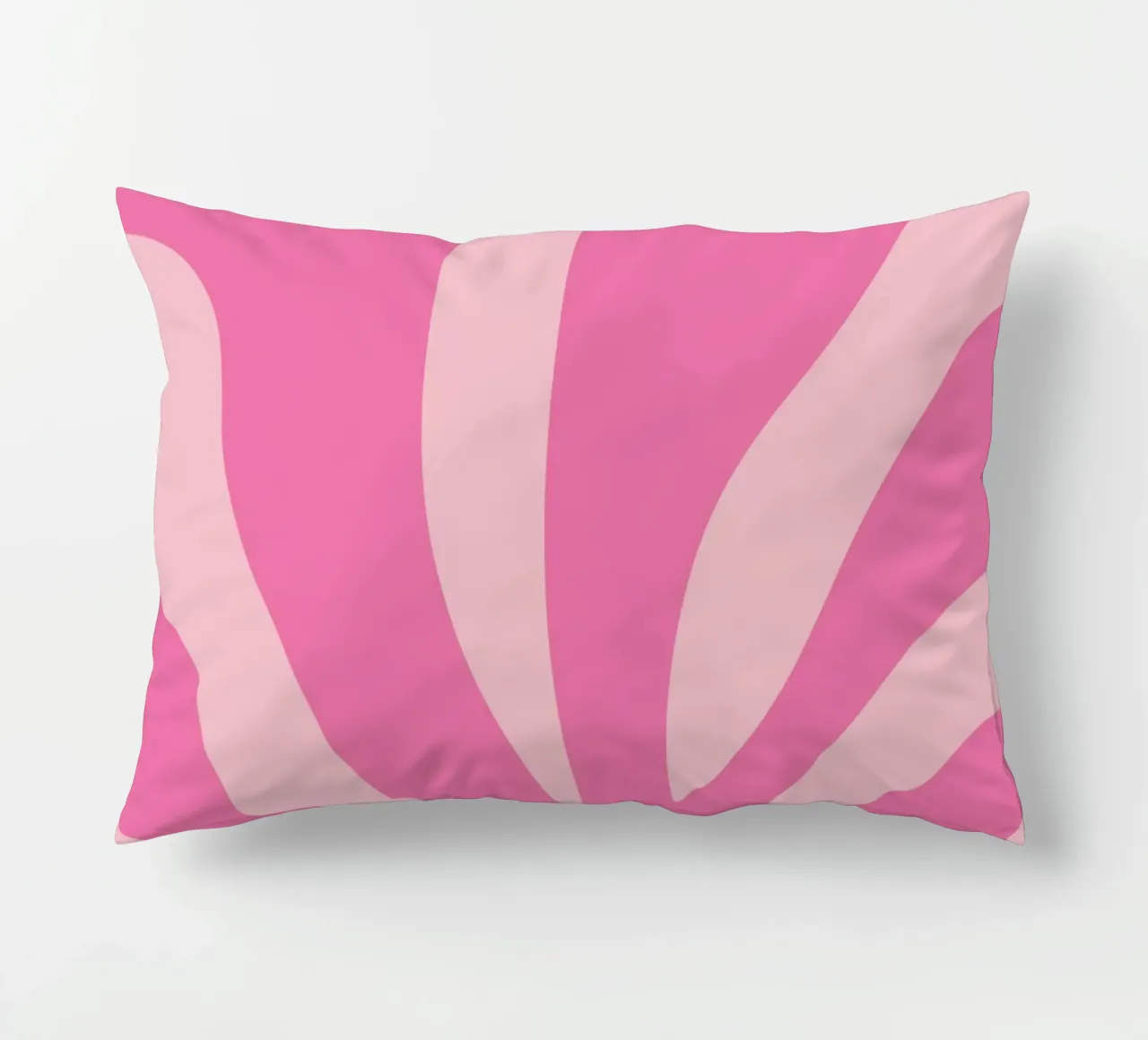 Mostra di design astratto botanico rosa di ispirazione matissiana cuscino da pdigitalprints