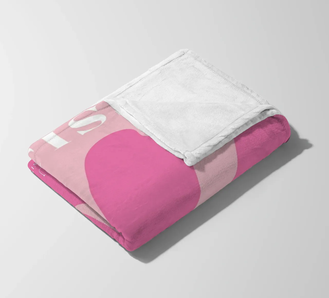 Mostra di design astratto botanico rosa di ispirazione matissiana coperta in pile da pdigitalprints