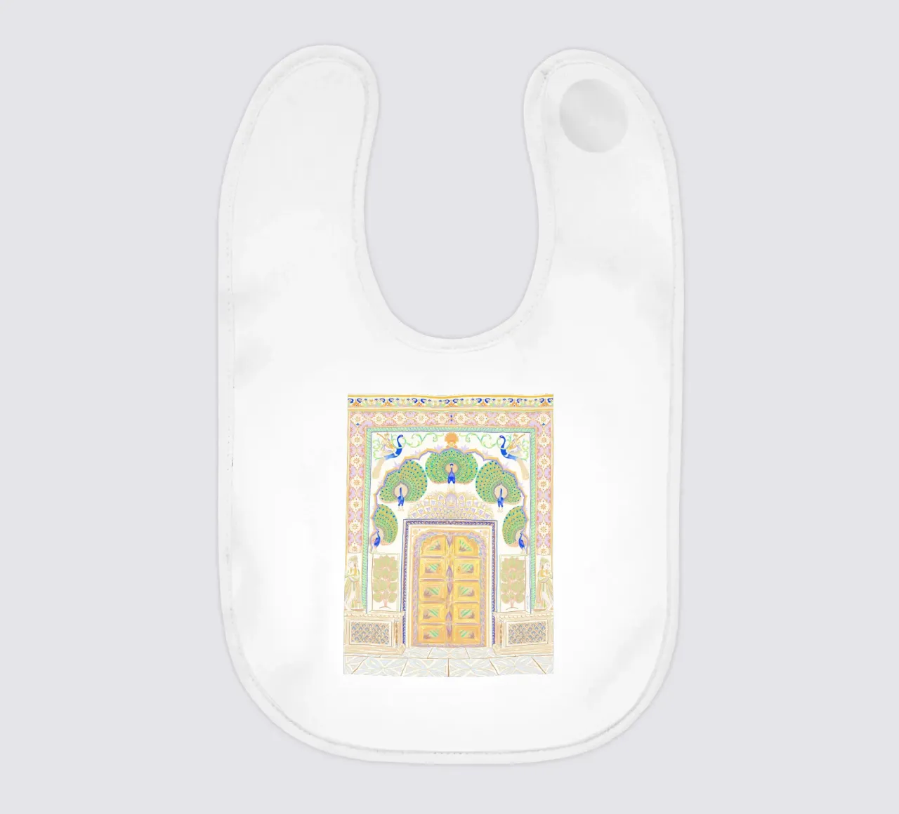 Porta del Pavone - Jaipur India, architettura colorata Portale bavaglino da This Wild Soul - Illustration