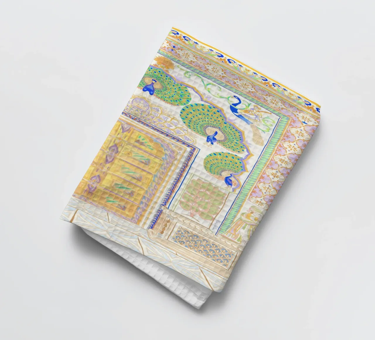 Peacock Gate - Jaipur India, architecture colorée Porte torchon de This Wild Soul - Illustration