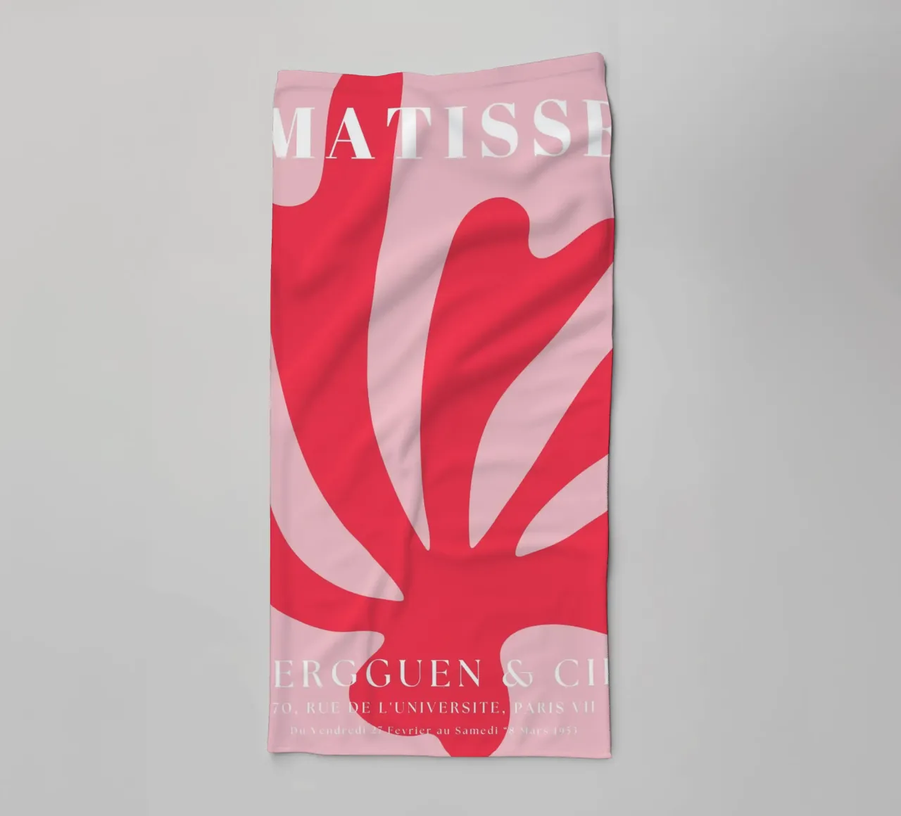 Astratto botanico di ispirazione matissiana asciugamano da bagno da pdigitalprints