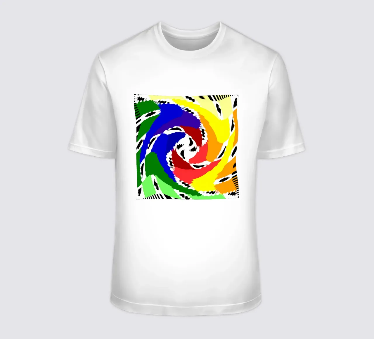 Superfici ondulate + deformate, illusione ottica di una spirale t-shirt da Gürsel Yesil Digital Art
