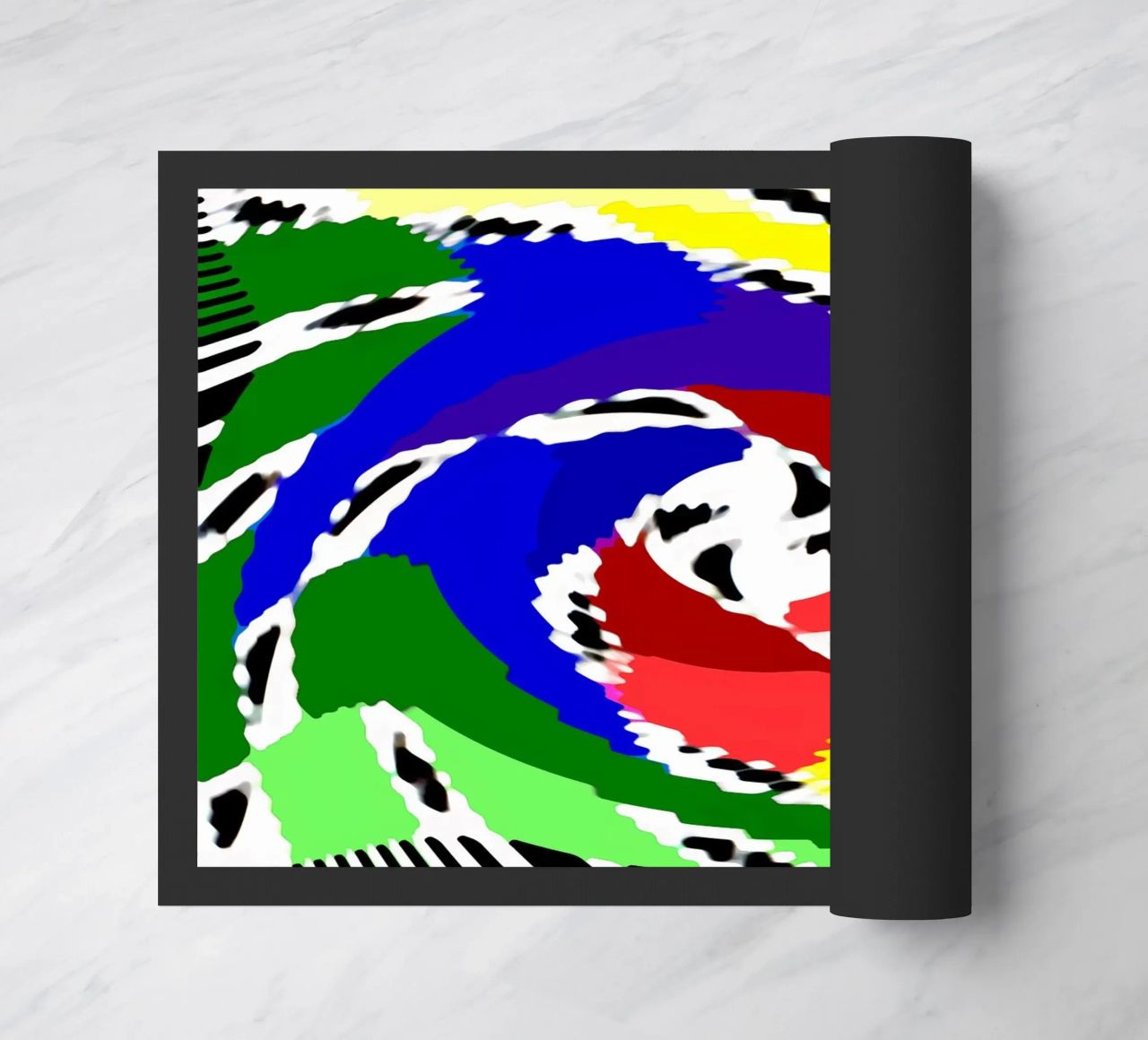 Superfici ondulate + deformate, illusione ottica di una spirale zerbino da Gürsel Yesil Digital Art