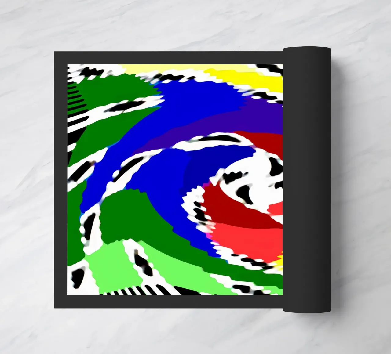 Superfici ondulate + deformate, illusione ottica di una spirale zerbino da Gürsel Yesil Digital Art