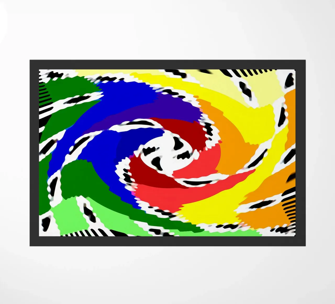 Superfici ondulate + deformate, illusione ottica di una spirale zerbino da Gürsel Yesil Digital Art