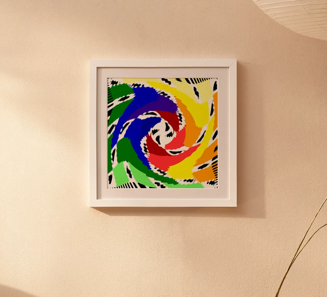 Superfici ondulate + deformate, illusione ottica di una spirale carta hahnemühle da Gürsel Yesil Digital Art