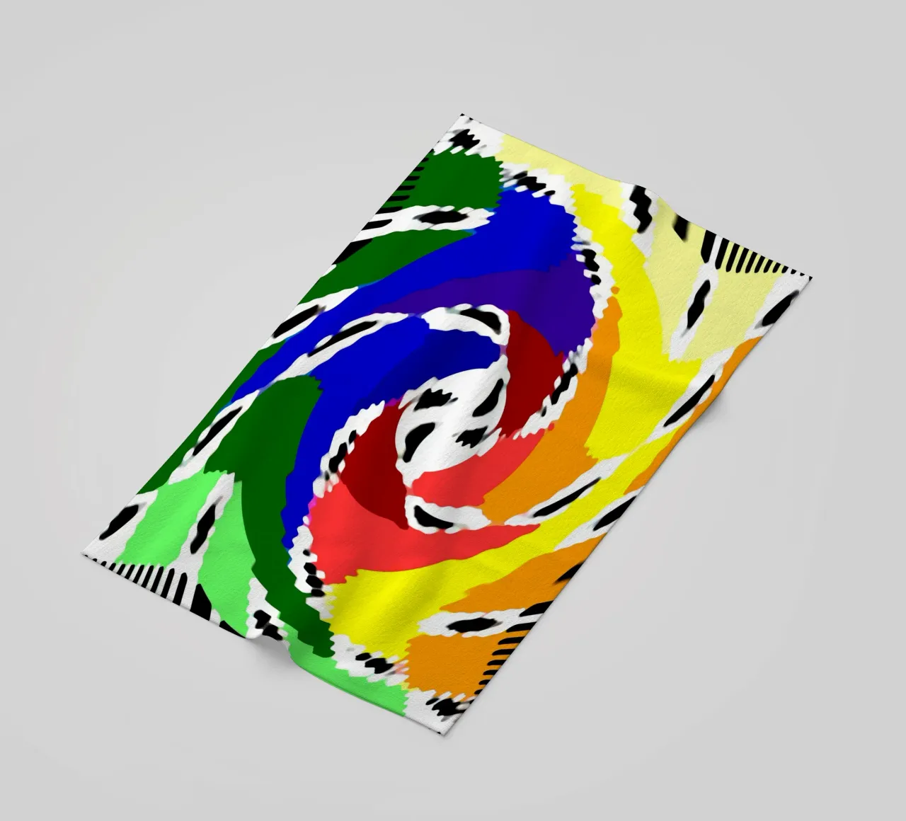 Superfici ondulate + deformate, illusione ottica di una spirale telo mare da Gürsel Yesil Digital Art