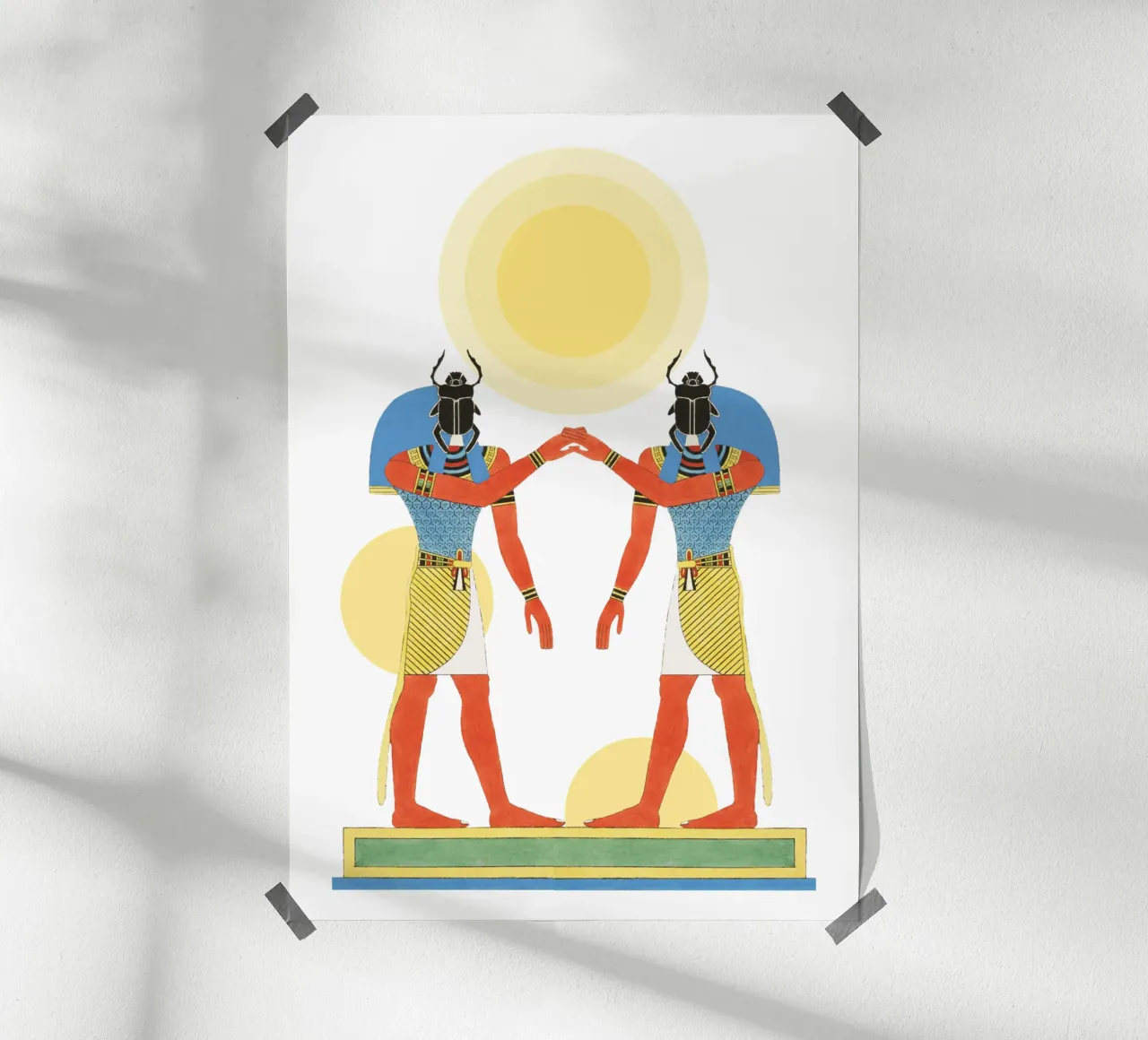 Solar Echo | Press Play Art Print Collage | Egiziano poster da Press Play Art Prints