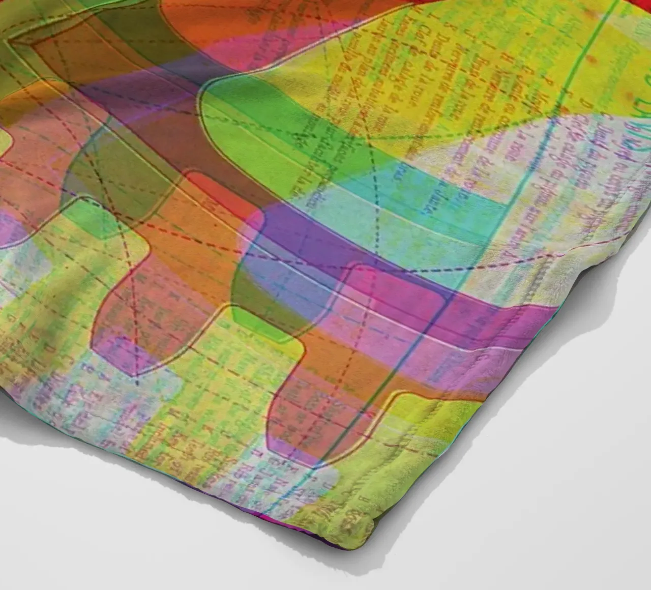 Cog & Color | Press Play Art Print Remix fleece blanket by Press Play Art Prints