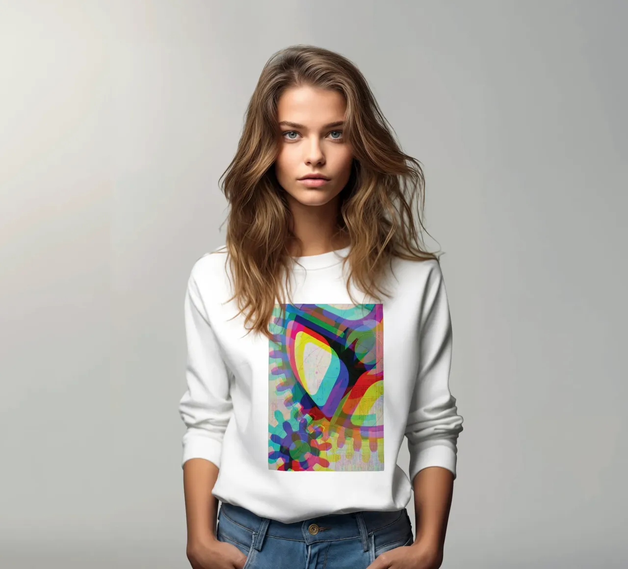 Cog & Color | Press Play Art Print Remix sweat de Press Play Art Prints