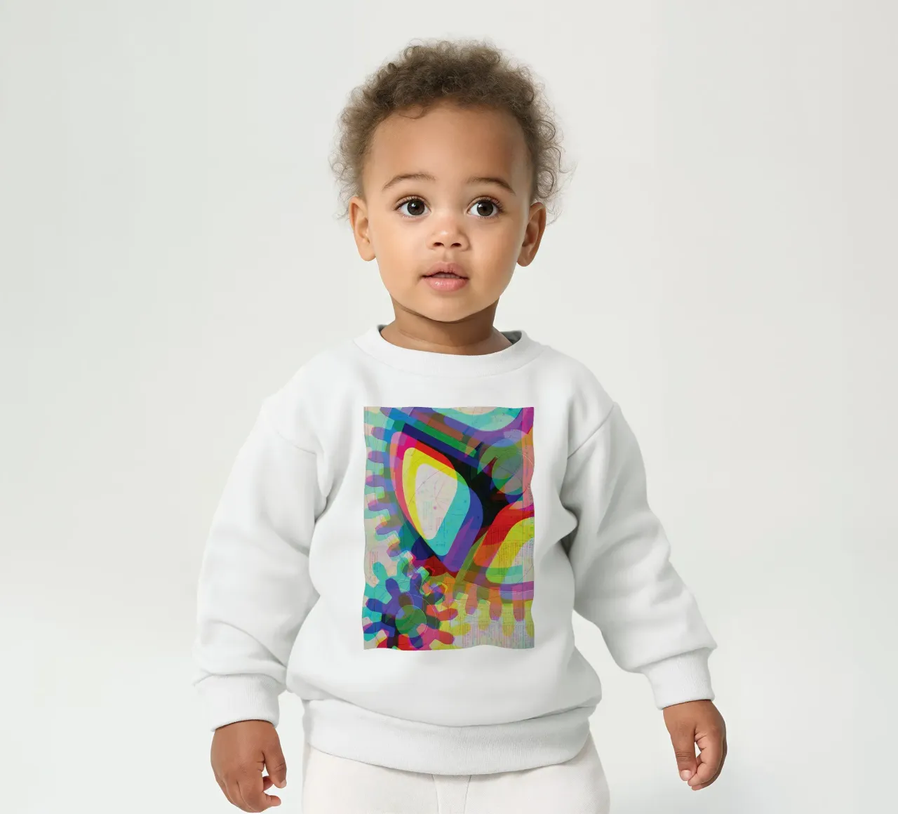 Cog & Color | Stampa d'arte Remix felpa neonato da Press Play Art Prints