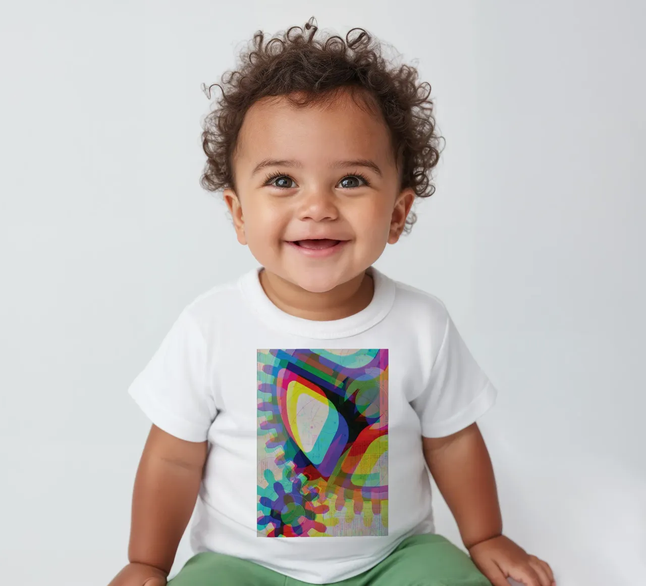 Cog & Color | Press Play Art Print Remix camiseta de bebé de Press Play Art Prints