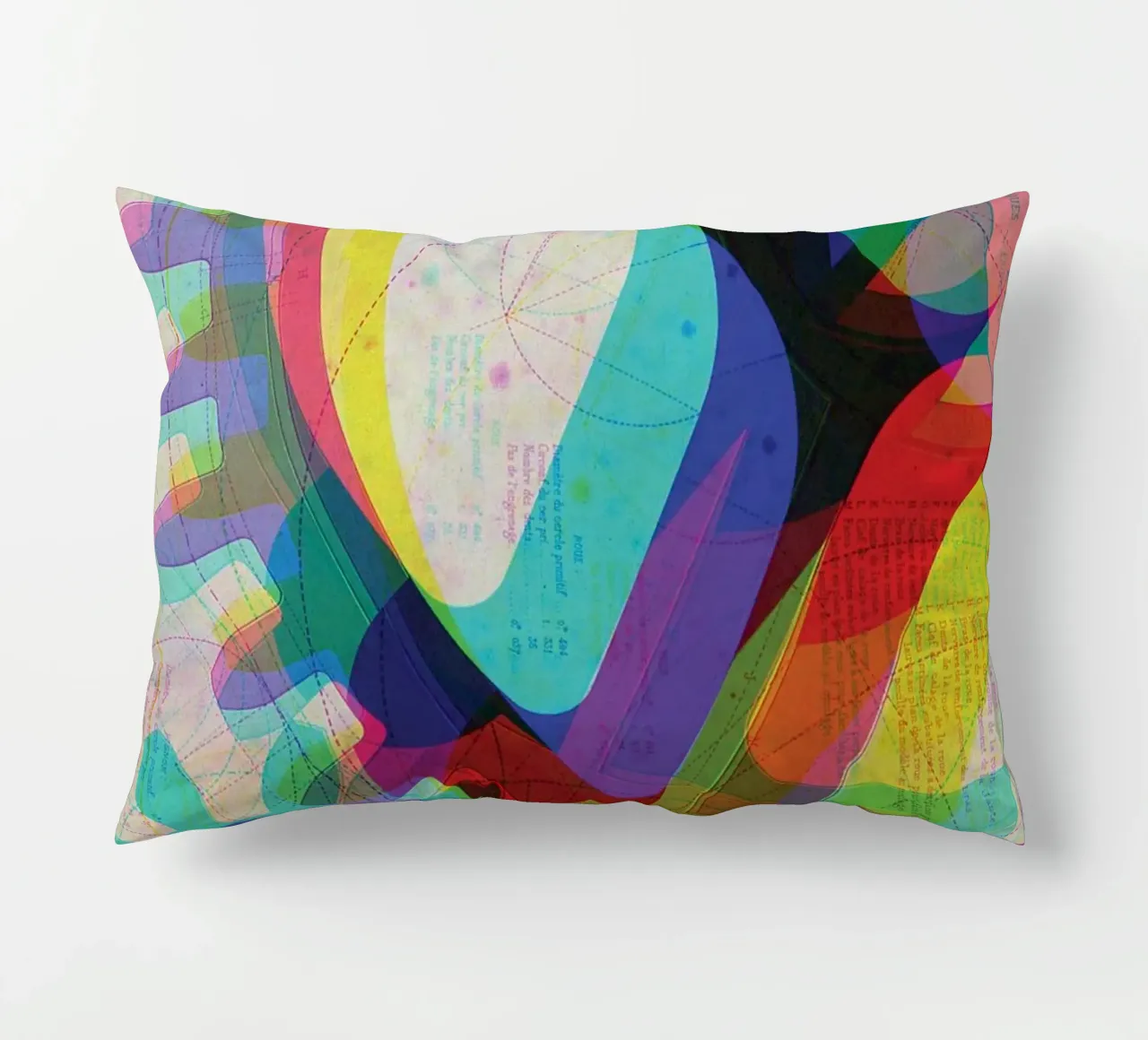 Cog & Color | Stampa d'arte Remix cuscino da Press Play Art Prints