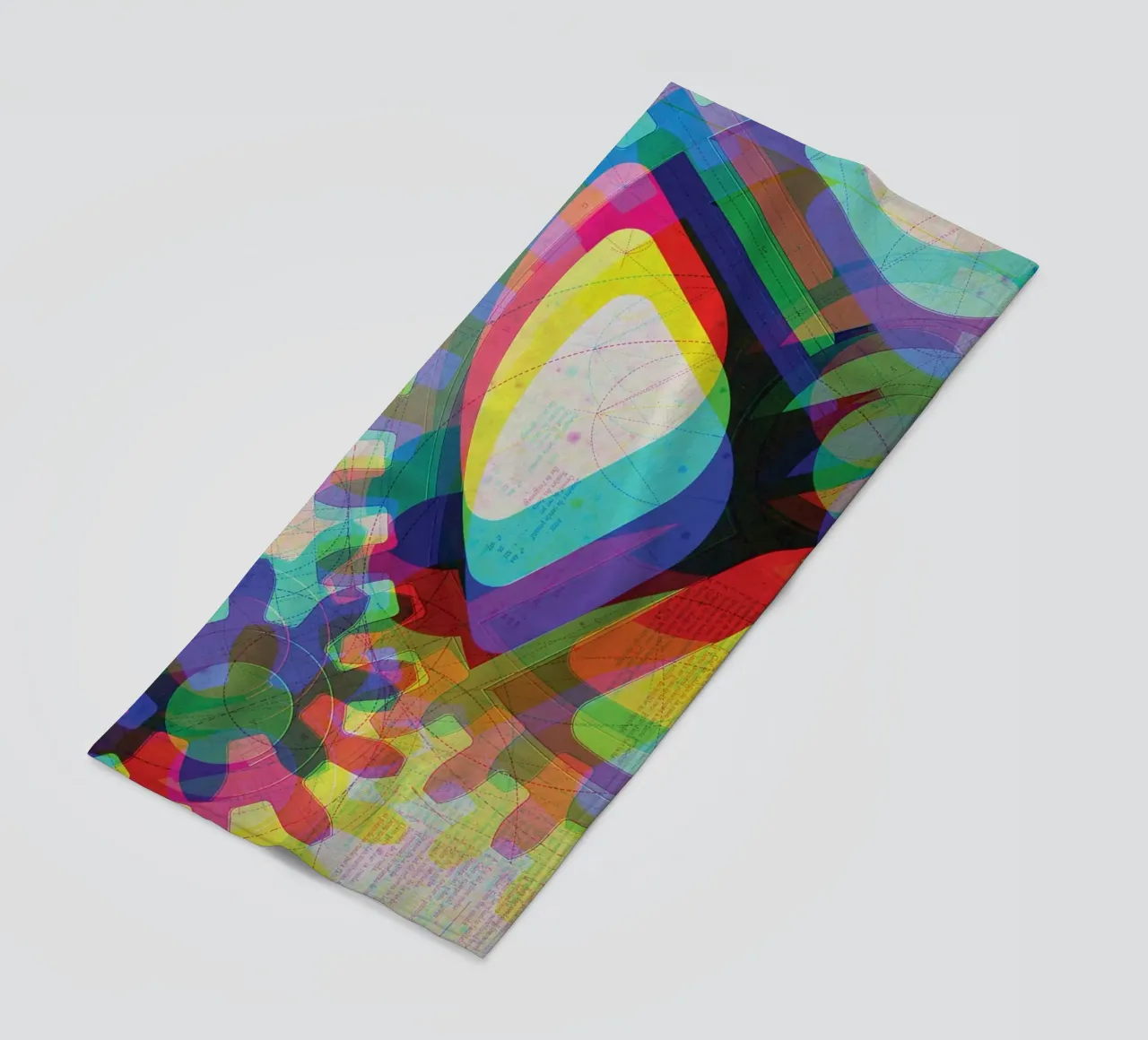 Cog & Color | Stampa d'arte Remix telo mare da Press Play Art Prints