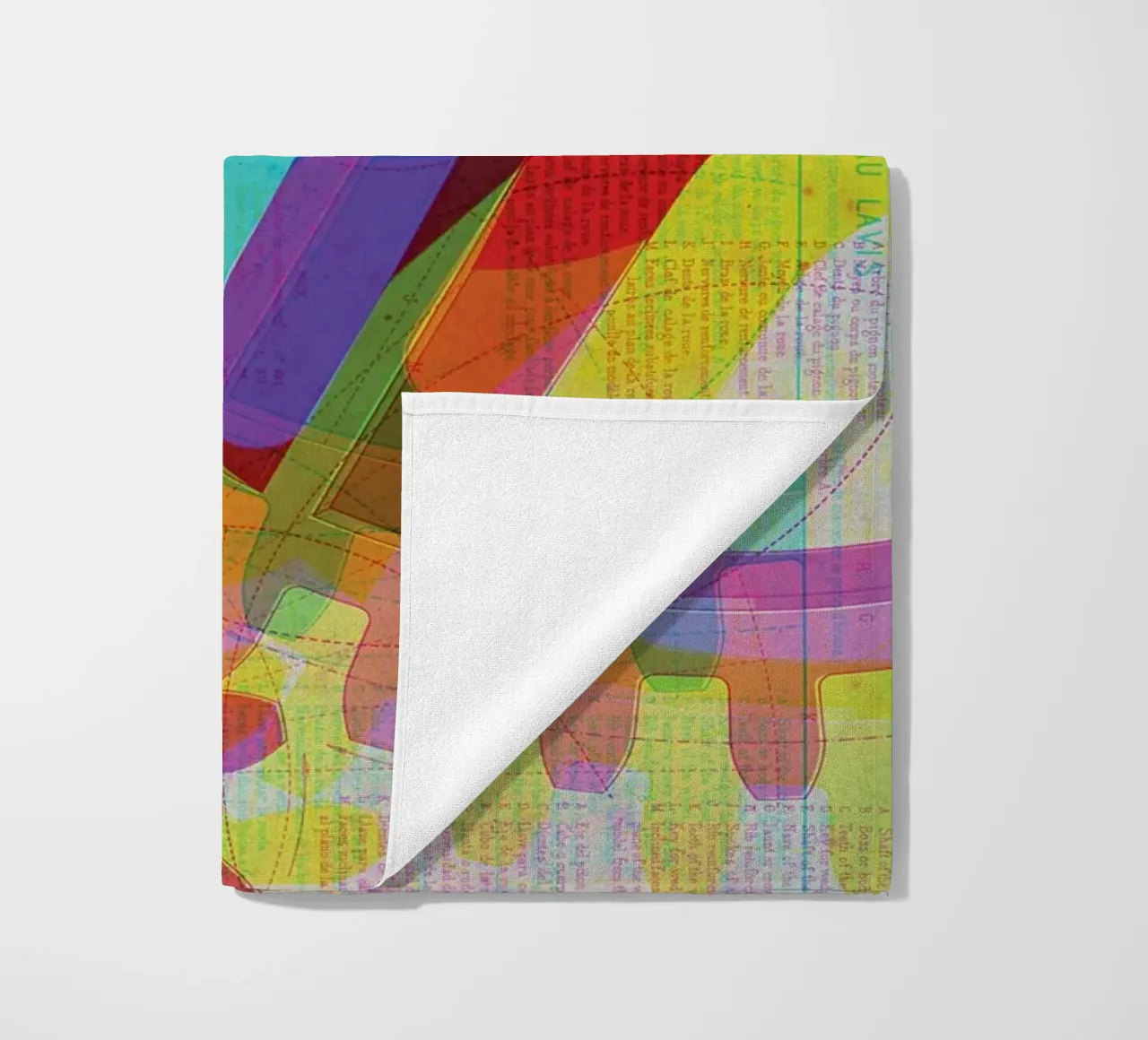 Cog & Color | Stampa d'arte Remix telo mare da Press Play Art Prints