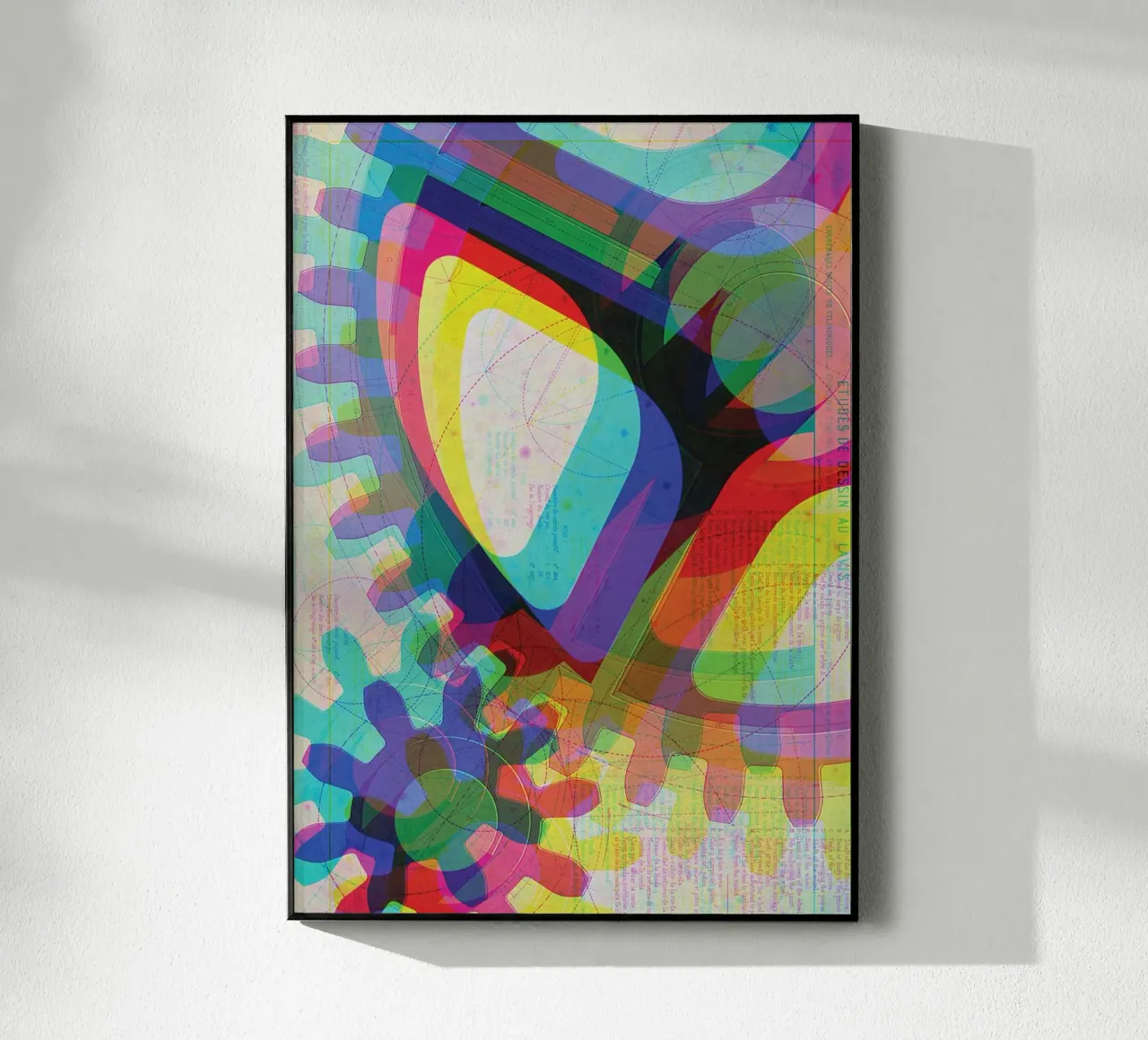 Cog & Color | Press Play Art Print Remix metacrilato de Press Play Art Prints