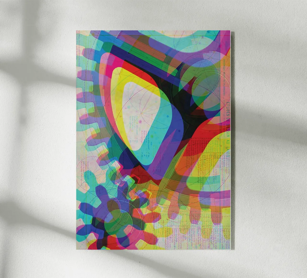 Cog & Color | Press Play Art Print Remix metacrilato de Press Play Art Prints