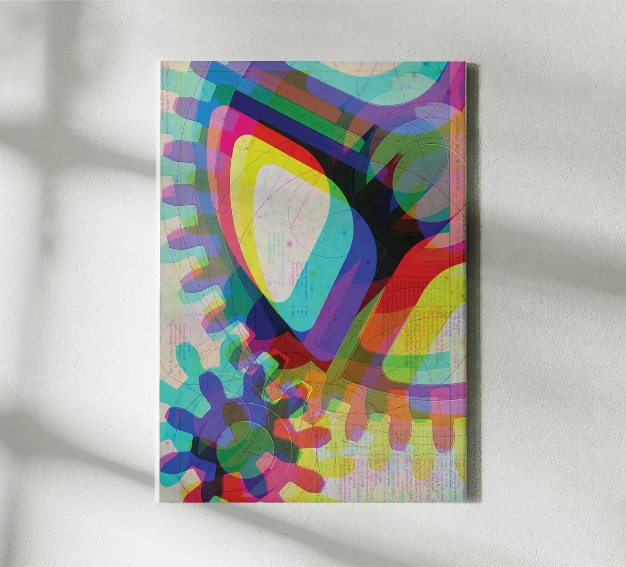 Cog & Color | Press Play Art Print Remix toile de Press Play Art Prints
