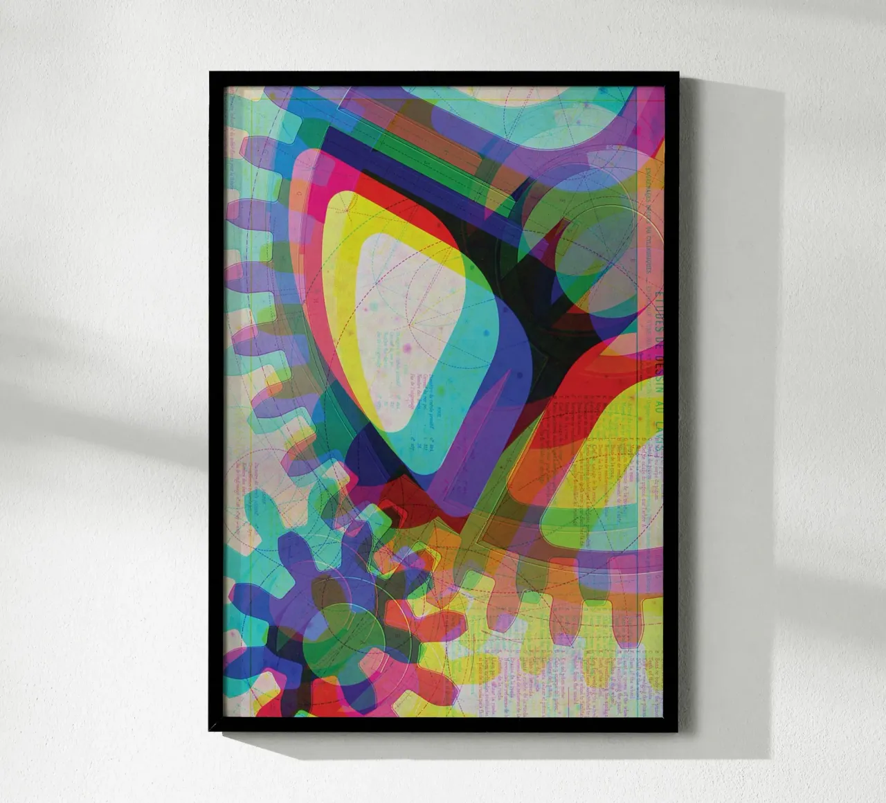 Cog & Color | Press Play Art Print Remix hahnemühle by Press Play Art Prints