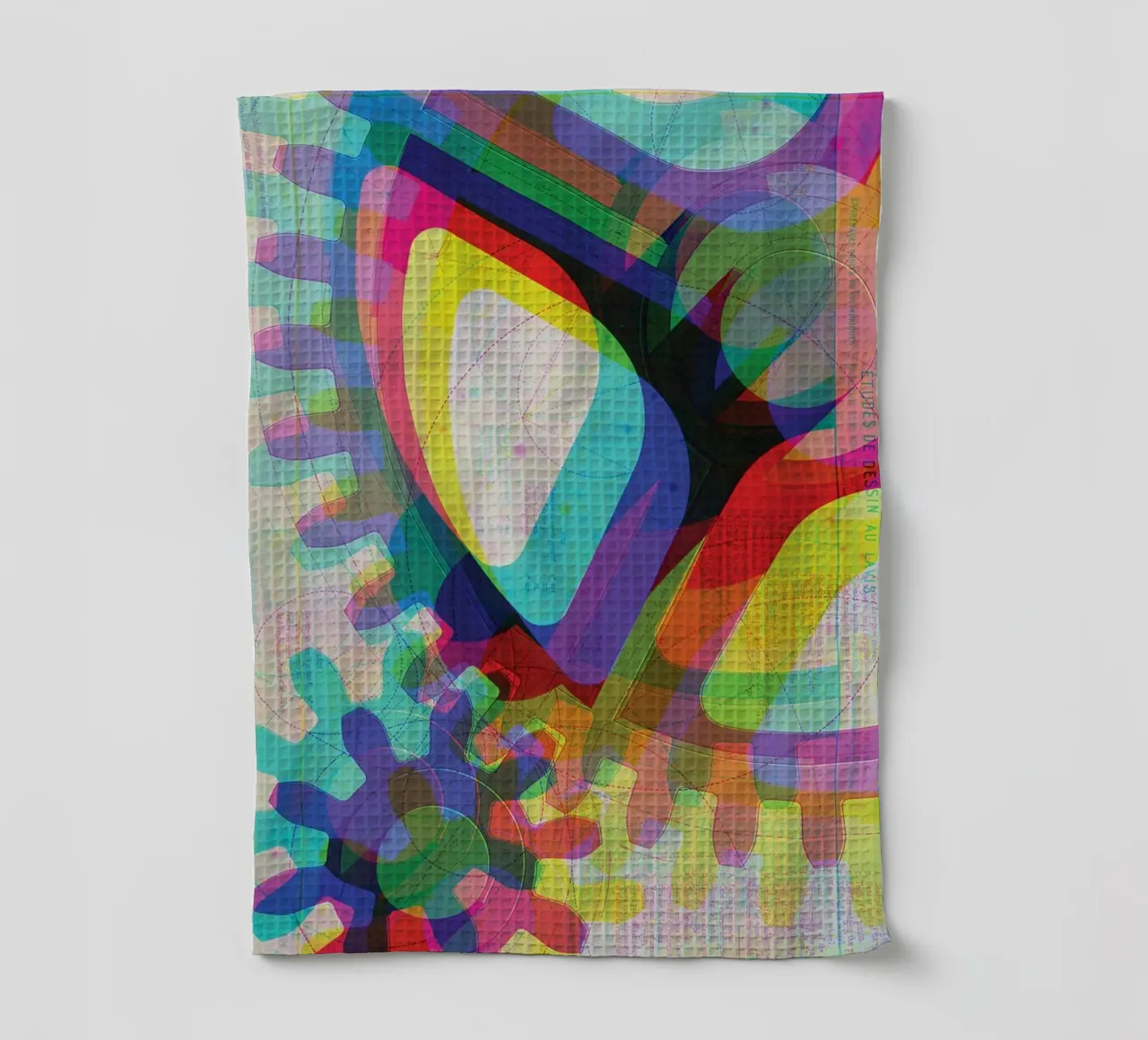 Cog & Color | Press Play Art Print Remix torchon de Press Play Art Prints