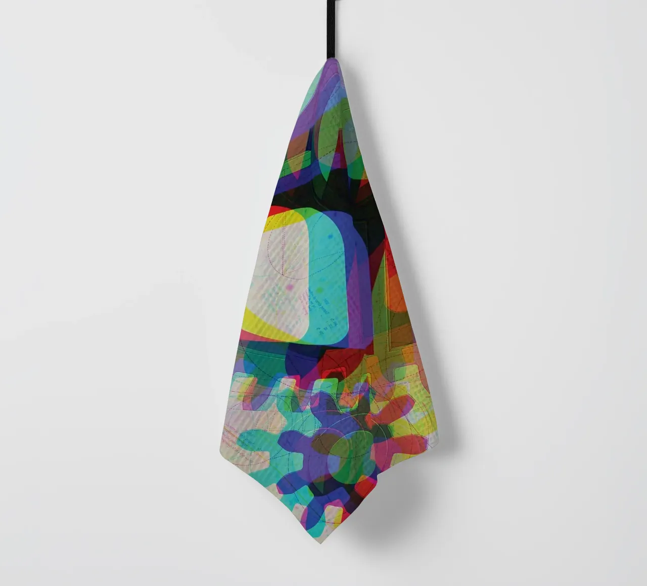 Cog & Color | Press Play Art Print Remix torchon de Press Play Art Prints
