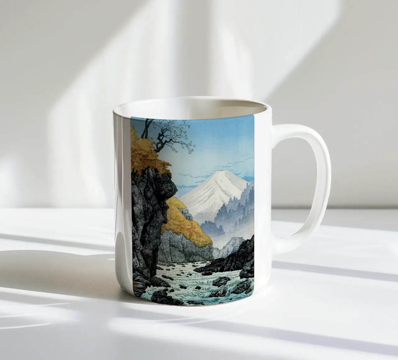 Piedi del monte Ashitaka (1932) di Hiroaki Takahashi tazza in ceramica da Venus Art