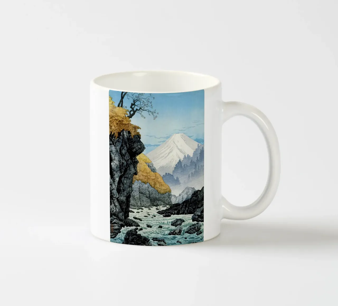 Piedi del monte Ashitaka (1932) di Hiroaki Takahashi tazza in ceramica da Venus Art