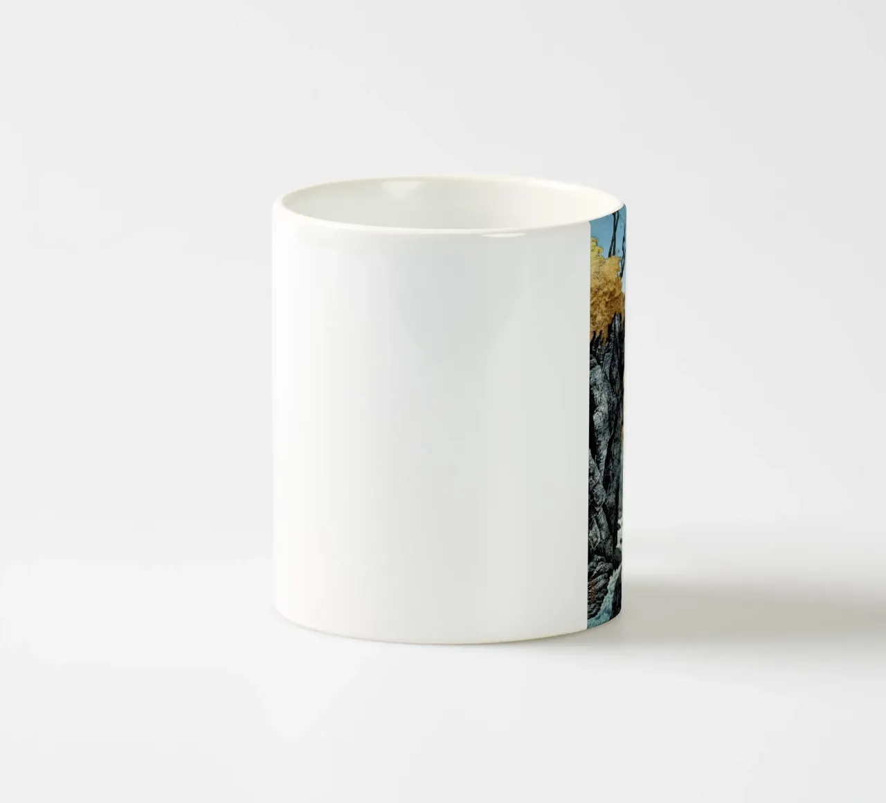 Piedi del monte Ashitaka (1932) di Hiroaki Takahashi tazza in ceramica da Venus Art
