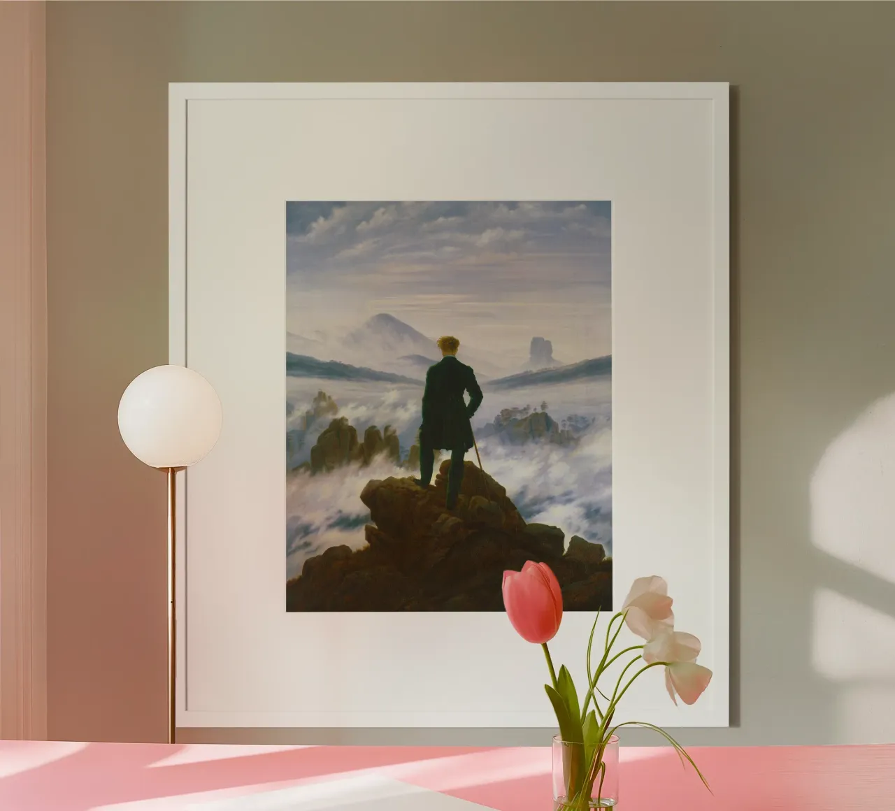 Wanderer über dem Nebelmeer von Caspar David Friedrich Hahnemühle von Classic Art Prints