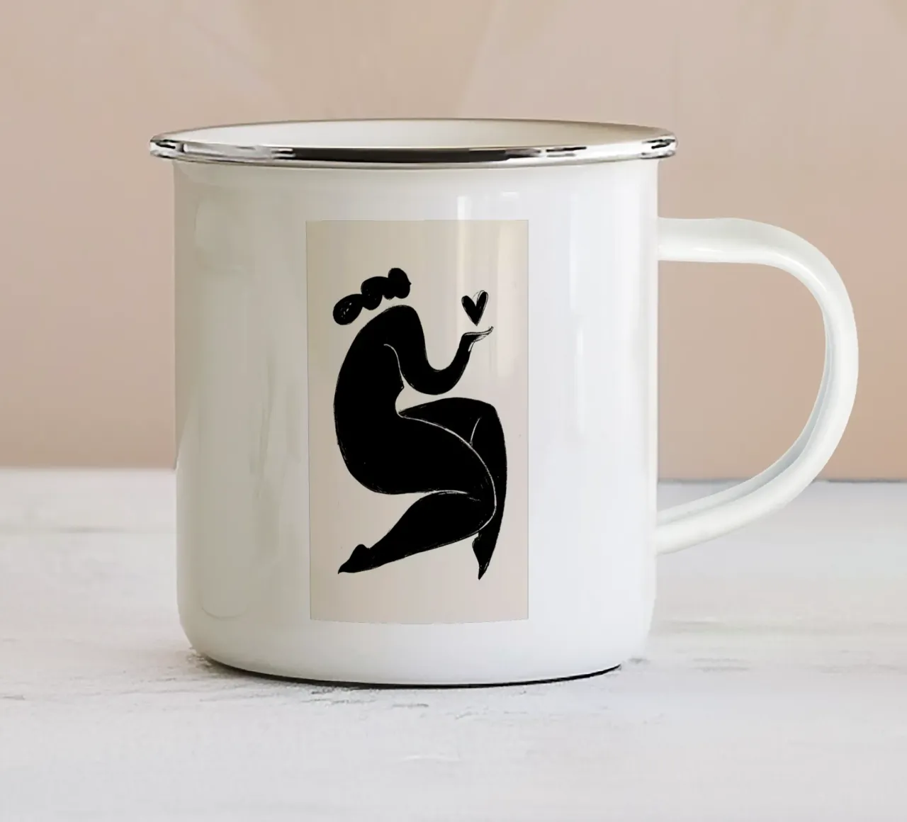 Handful of Love 2 tazza in smalto da Graphite