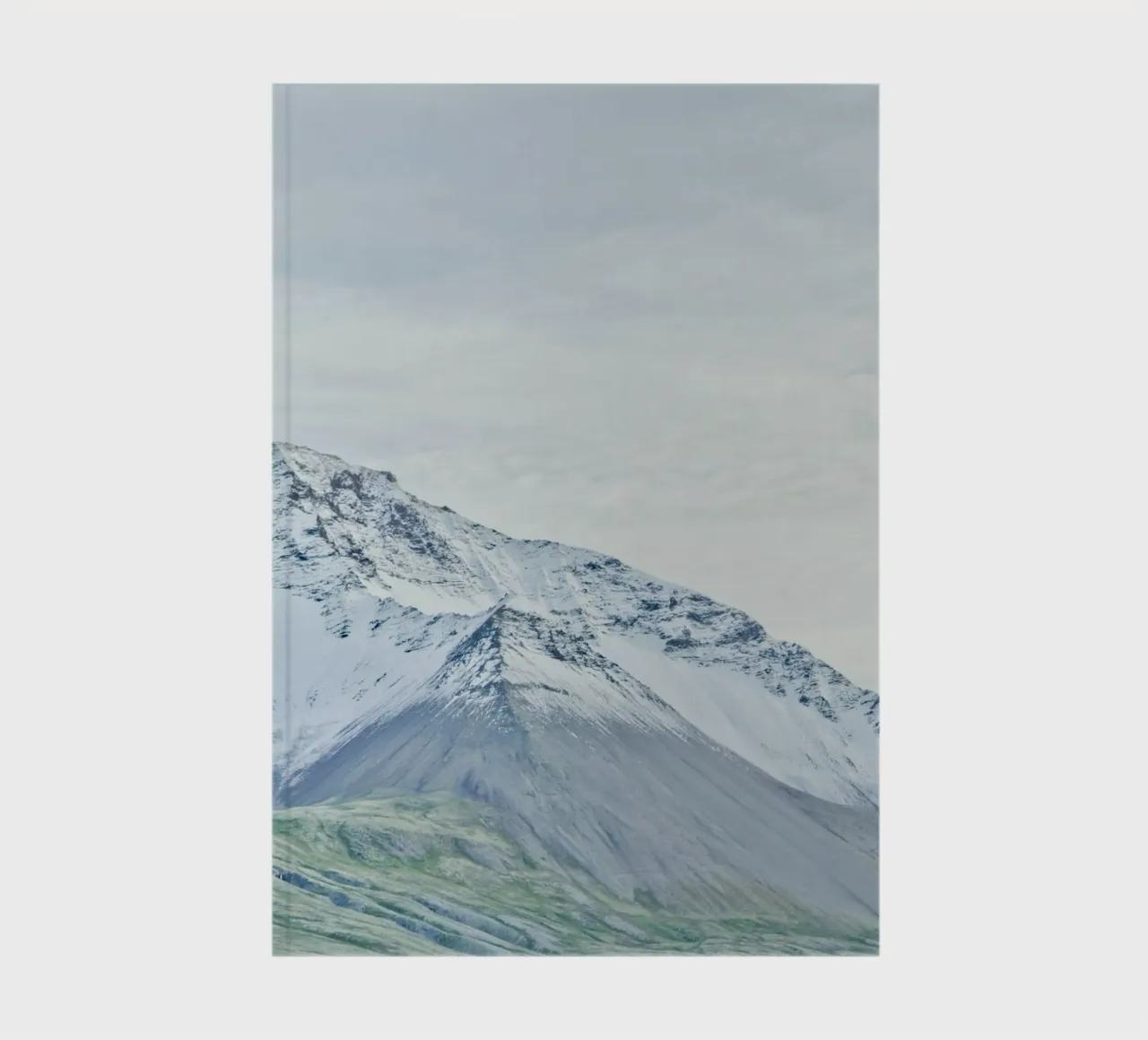 Snow Mountain in Iceland. notebook by KISSA STUDIO